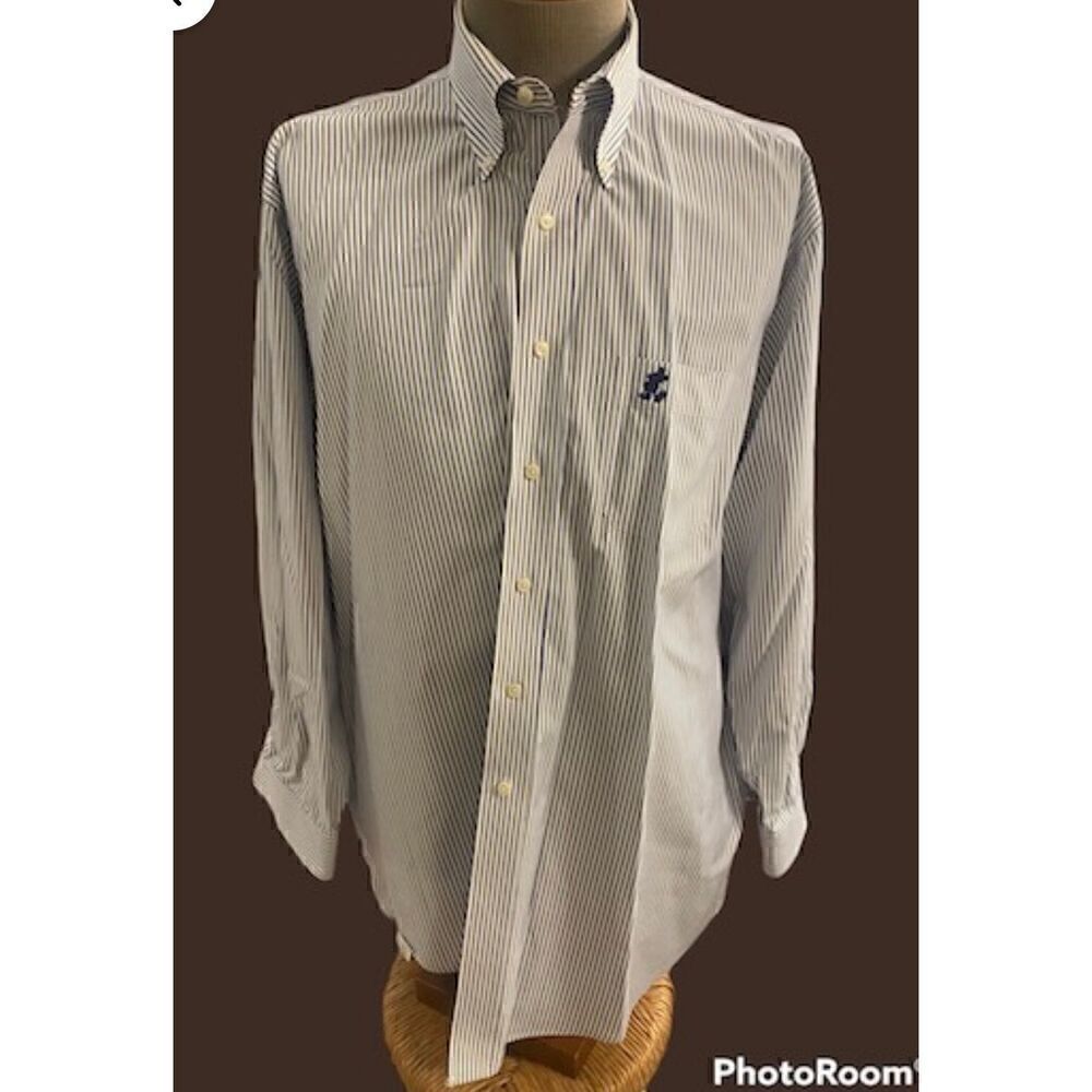 Disney Men’s Button Down Stripe Shirt. Size XL. Mickey Mouse Disneyworld